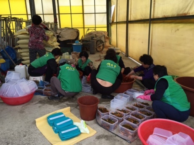 행안면 새마을지도자회·부녀회협의회, 독거노인 밑반찬봉사