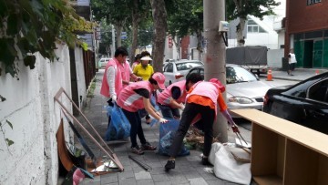 사직1동 추석맞이 일제 대청소  깨끗한 거리  즐거운 추석