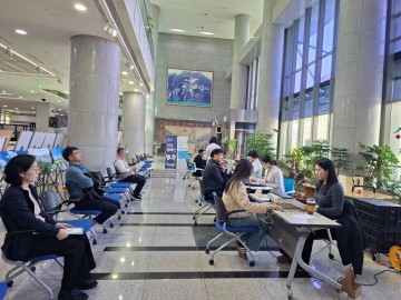 건강협 광주전남지부, 정부광주합동청사서 직원 건강증진 캠페인 진행