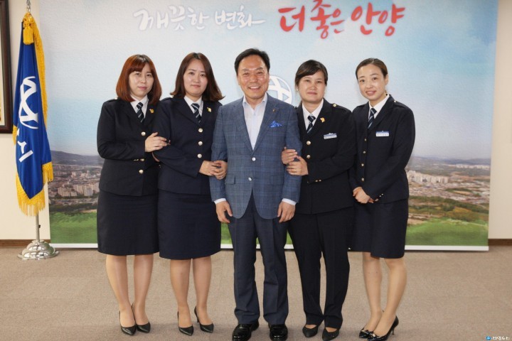 만안 어머니폴리스 임원진 접견