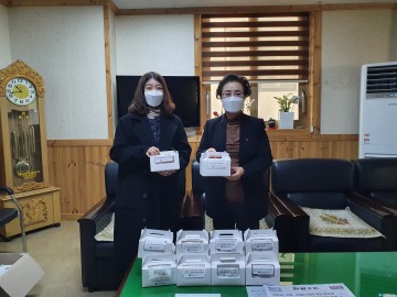 충북남부보훈지청, 국가유공자에 손소독제 전달