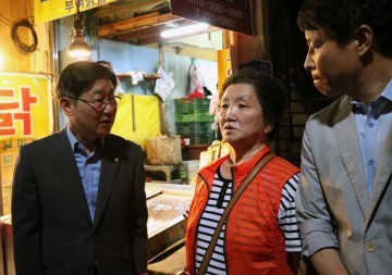 박범계 의원, 화재현장 찾아 피해상인 위로!