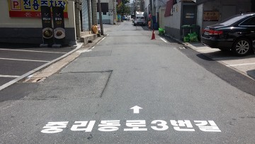 대전 대덕구, 도로바닥에 도로명 표기로 활용도 높인다!