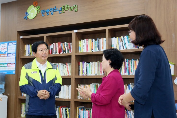 장종태 서구청장, ‘우중 데이트’ 현장에서 소통!