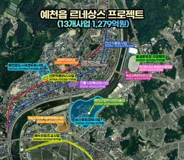 1,279억 투입 예천읍 르네상스 프로젝트 사업