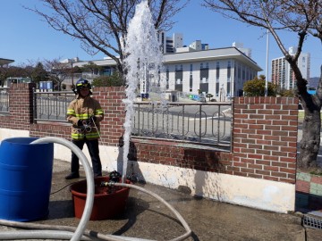 여수소방서, 풍수해 대비 수방장비 점검