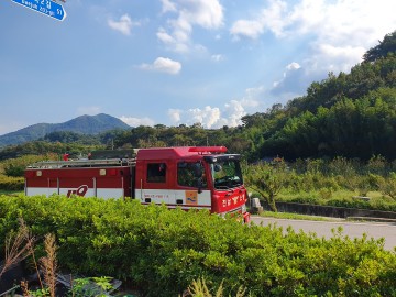 광양소방서 광영119안전센터 축사 도상훈련 실시