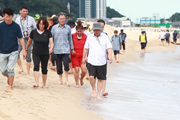 울진군 후포면, 해안 맨발걷기 행사 성료