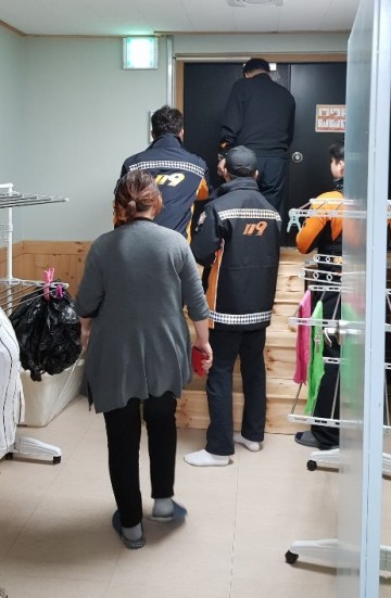 저전119안전센터, 피난약자 시설 현지적응훈련 실시