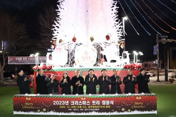 경주시, 경주문화관1918 광장에‘성탄절 트리’점등