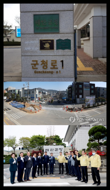 [단독속보] 태안군 청사 정문, 차량 진출입 혼선… 시야 방해로 교통사고 유발