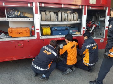 소방장비 가동율 100% 유지