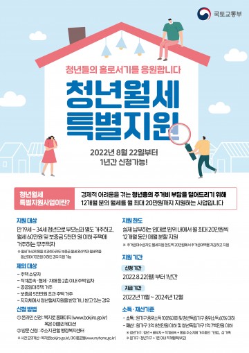 청년월세 한시 특별지원 사업 시행하는 안동시