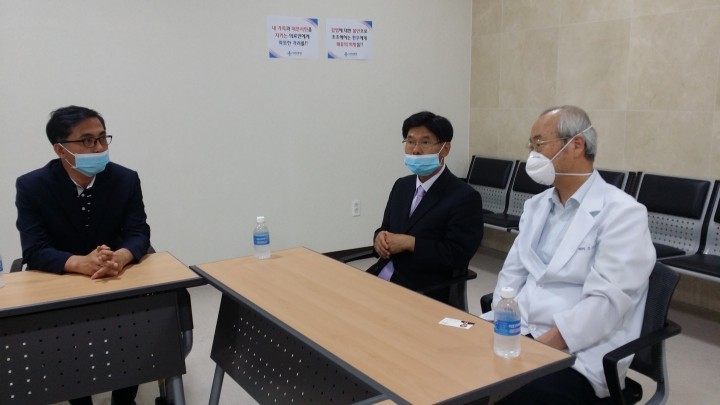 새누리당 대전시당 이영규 위원장, 의료진 고마움 표시위해 대청‧건양대 병원 방문