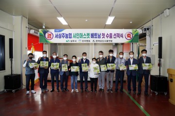 샤인머스켓의 수출 1번지 상주, 수출 스타트