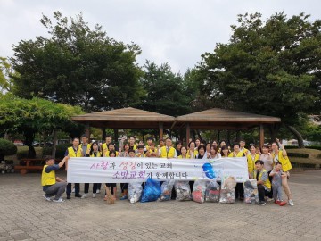 정읍 소망교회,  이웃사랑 쓰레기줍기 봉사활동