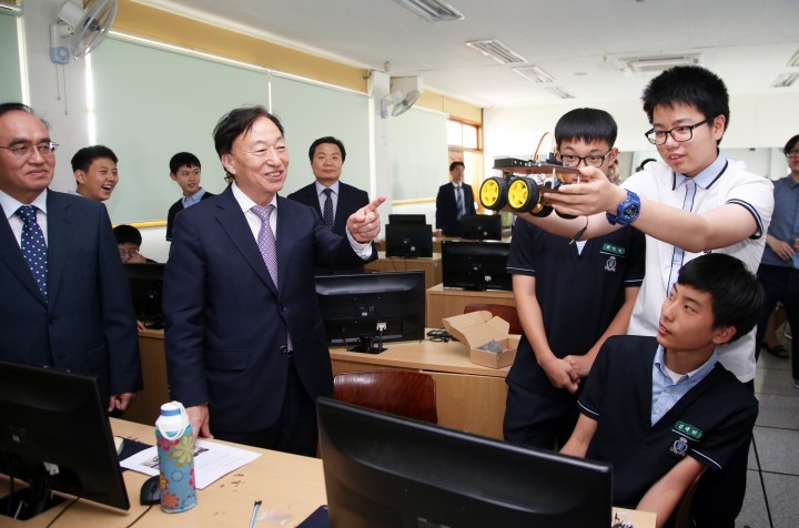 설동호 대전시교육감, ‘자유학기제 운영’ 보문중학교 현장 방문