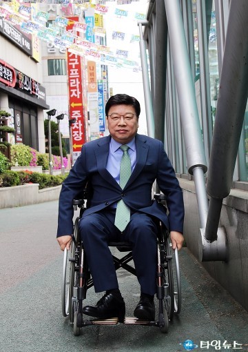 권선택 대전시장, 장애인 이동권 중요!