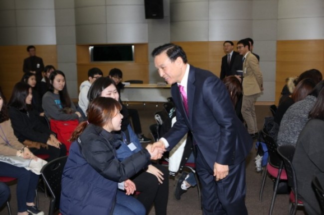 구본영 천안시장 대학생 아르바이트 학생과 간담회