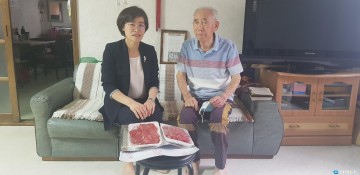 충북남부보훈지청-청주 축산업 협동조합, 보훈가족 말복 계기「맛있는 소고기」전달