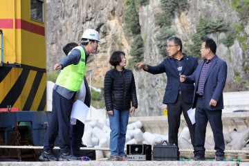 울릉군의회 건설현장 사업실태 점검 “군민의 목소리 반영하겠다”