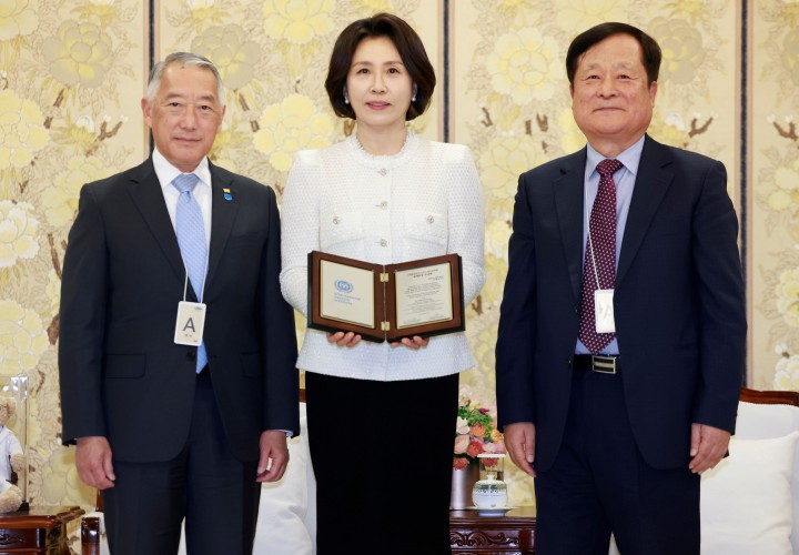 김혜경 여사, 국제백신연구소(IVI) 명예회장 추대… “인류 건강 증진에 앞장”