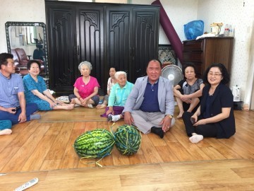 나운1동 주민자치위원회 초복 맞이 경로당 위문