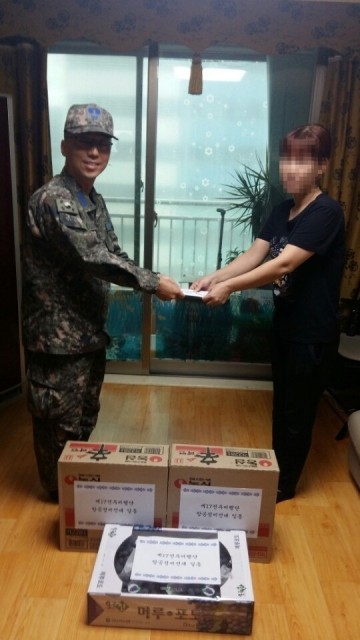  제17전투비행단 내수읍 저소득아동 후원