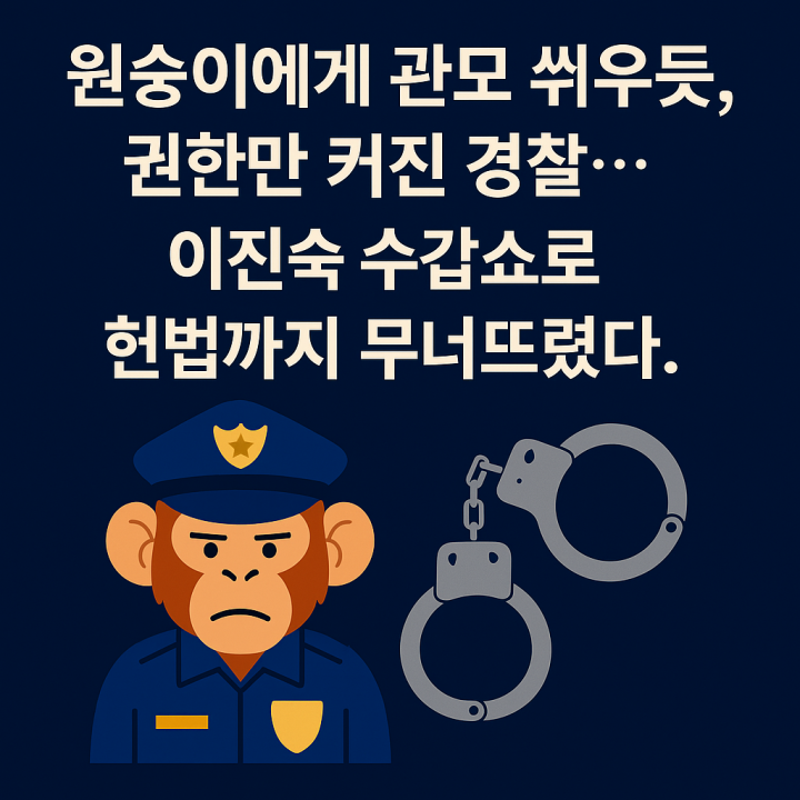 [단독사설] 명절 초입 ‘이진숙 수갑 채우기’…'해바라기 경찰 Show' 국민 나설때..