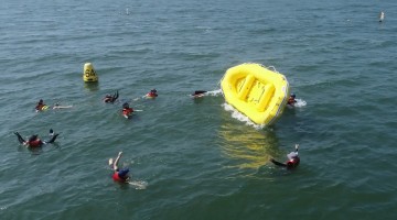 학생 해양안전 강화…대전학생해양수련원, 해상사고 모의훈련 실시