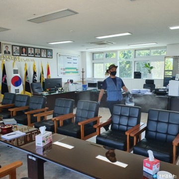 특수임무유공자회 충청북도지부, 코로나 19 확산 방지 방역 실시