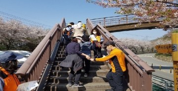 광양소방서 중마119-중부의용소방대, 산불예방 캠페인 펼쳐