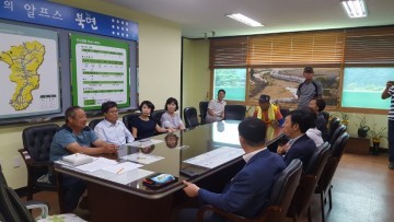 나운2동 자생단체, 천안시 북면 수해피해 현장 위로 방문