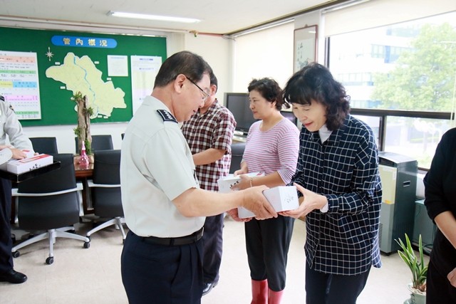 구미서, 추석명절을 맞아 격무부서 격려