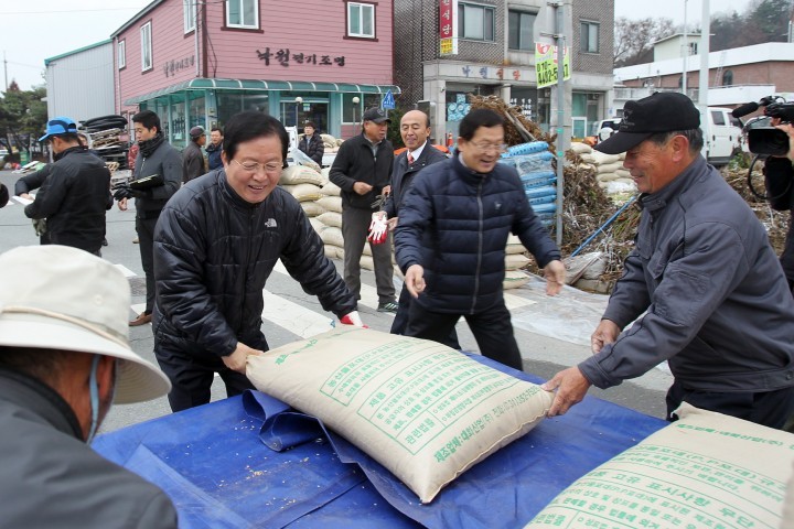 장종태 서구청장, 공공비축미곡 매입현장 방문