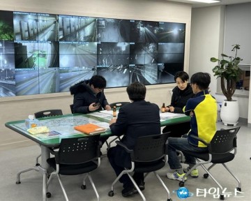 김수민 정무부지사, 대설 대응 현장 점검 및 직원 격려
