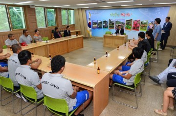 인도네시아 서자바주 복싱 대표팀 예방