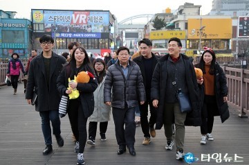 권선택 대전시장, 청년들과 원도심을 즐기다!