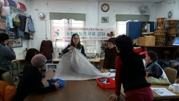 여성직업교육생 재능나눔 소품만들기 강좌 진행