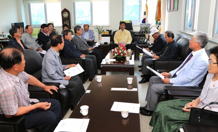 허기도 산청군수, 보훈단체협의회와 간담회 개최
