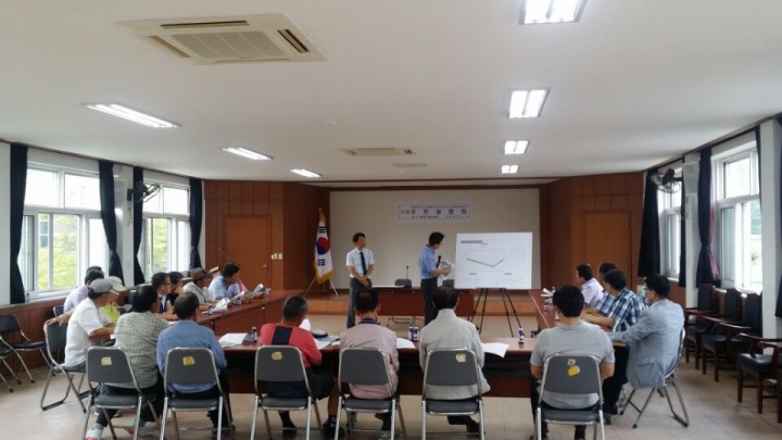 청주시 미원면 도시계획도로 개설공사 주민설명회