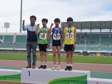 제51회 전국소년체육대회 육상경기대회 동메달 획득