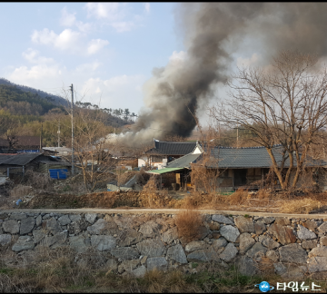 보성소방서 119구조대, 순천시 외서면 구암마을 화재 진압