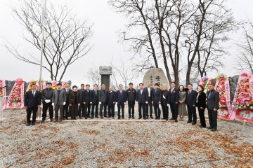 청송군, 오누이지 전적비 및 내산 이현규 기념비 이전 제막식 개최.
