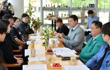 정철원 담양군수, 청년농업인들과 현장에서 직접 소통 나서  
