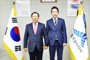 임채성 세종시의회 의장, 최민호 시장·최교진 교육감과 2025년 협치 강화