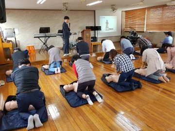 경안여자중학교,교직원 대상 심폐소생술(CPR) 및 응급 처치 교육