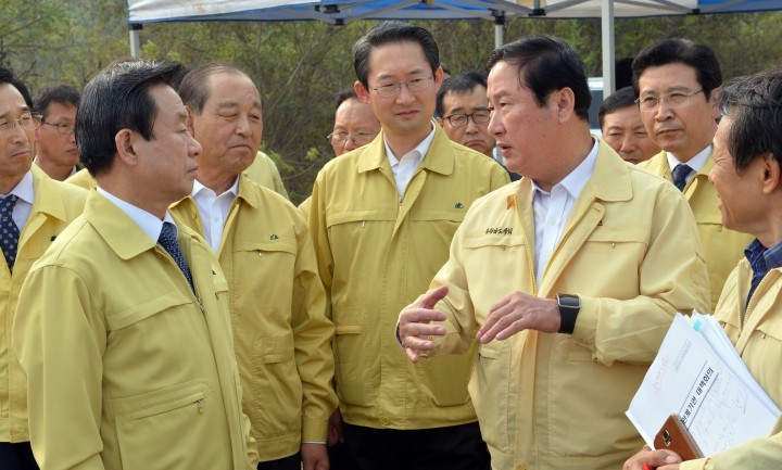 김기영 충남도의회 의장, 박인용 국민안전처 장관에게 가뭄 피해 재정 요청