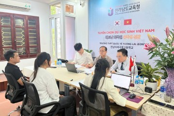 전남교육청, 베트남서 전남미래국제고 첫 유학생 면접 