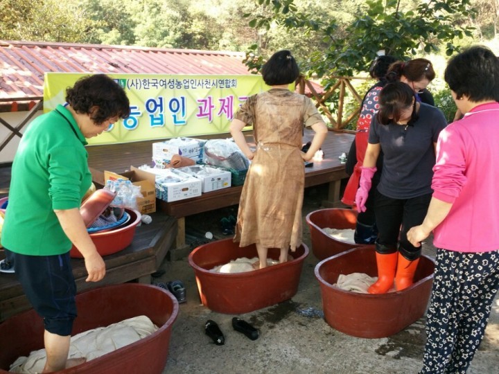 사천시, 여성농업인 천연염색 과제교육 실시